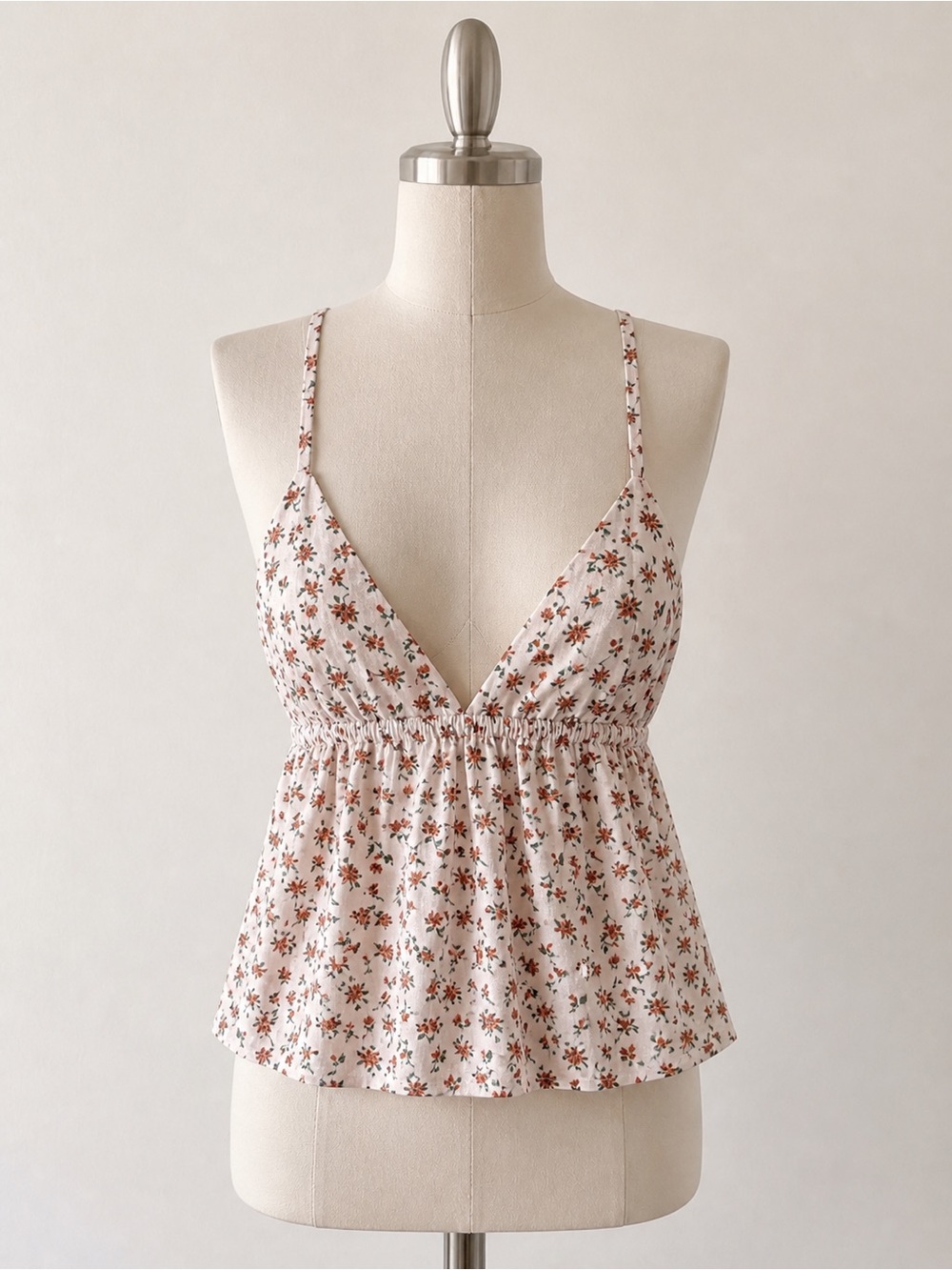 Princess Polly Floral Tank Top Boho Festival Cottagecore Summer SZ 8
